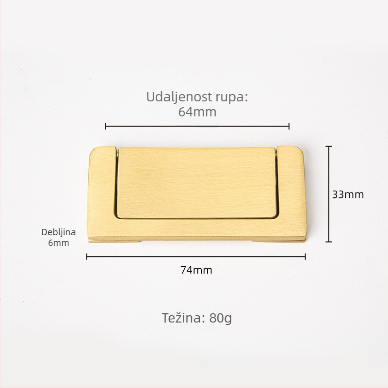 Bakrena drška za ladicu, skrivena ugrađena izvedba, Novi kineski stil, model CP021/CP023, marka Meihong