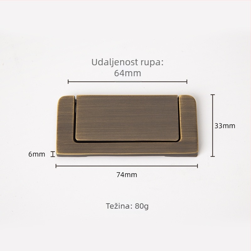 Bakrena drška za ladicu, skrivena ugrađena izvedba, Novi kineski stil, model CP021/CP023, marka Meihong