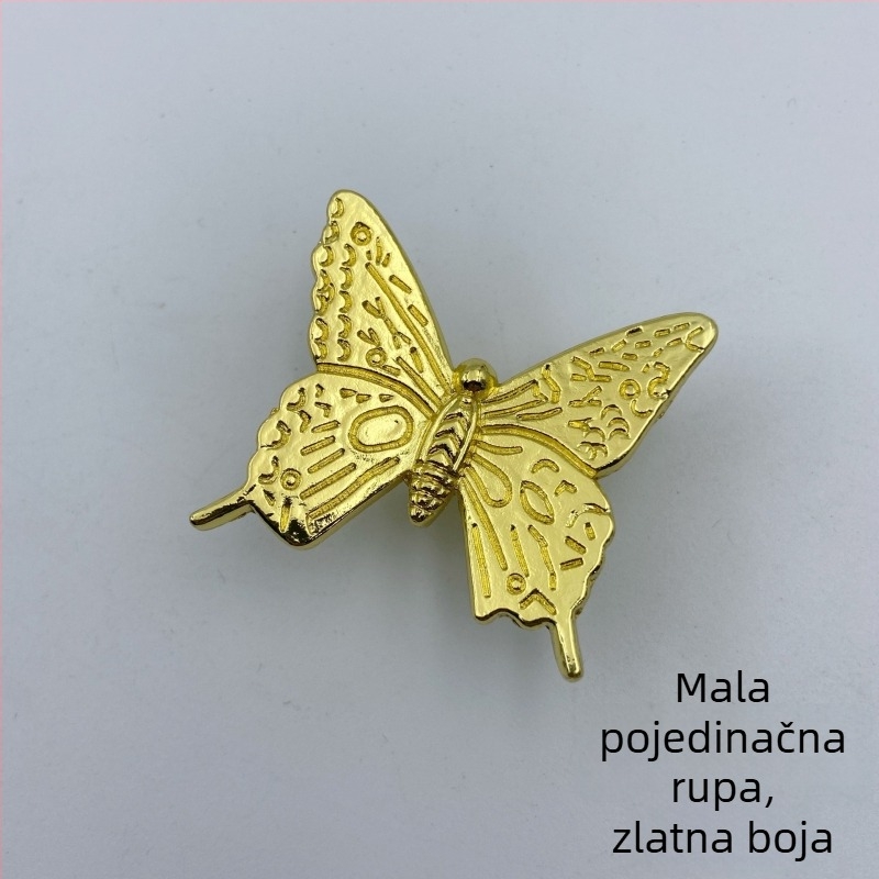 Ručka za vrata ormara i ladice, od cink legure, elektropliranje, europski stil, model 881