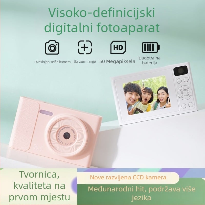 CCD pametna kamera s 1/2.3-inčnim senzorom, 24M+ piksela, 8x optički zoom, maksimalna rezolucija 1280x1024, periskopski objektiv