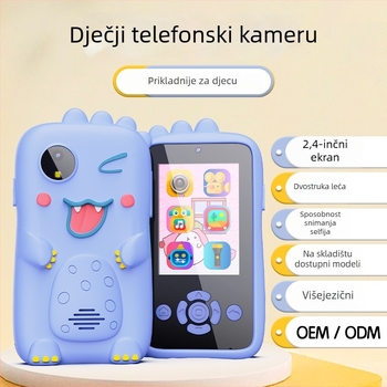 Dječja mini kamera s 2,0-inčnim LCD-om, podrška TF kartici, ABS kućište, trajanje baterije 1–2 sata, video i fotografiranje, filtri