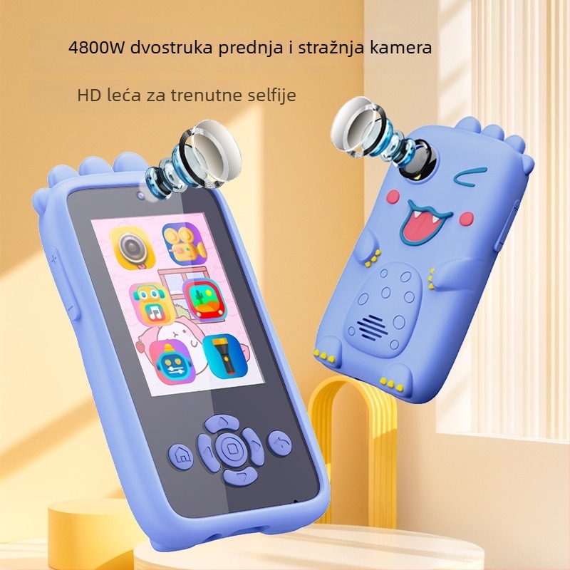 Dječja mini kamera s 2,0-inčnim LCD-om, podrška TF kartici, ABS kućište, trajanje baterije 1–2 sata, video i fotografiranje, filtri