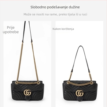 Remen za torbu s podesivom kopčom, tanak lanac, metalni dodatak; Yongxin Hardware, visokokvalitetni čelični dodatak, gradski minimalistički stil