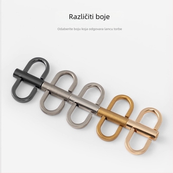 Remen za torbu s podesivom kopčom, tanak lanac, metalni dodatak; Yongxin Hardware, visokokvalitetni čelični dodatak, gradski minimalistički stil