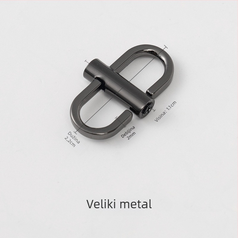 Remen za torbu s podesivom kopčom, tanak lanac, metalni dodatak; Yongxin Hardware, visokokvalitetni čelični dodatak, gradski minimalistički stil