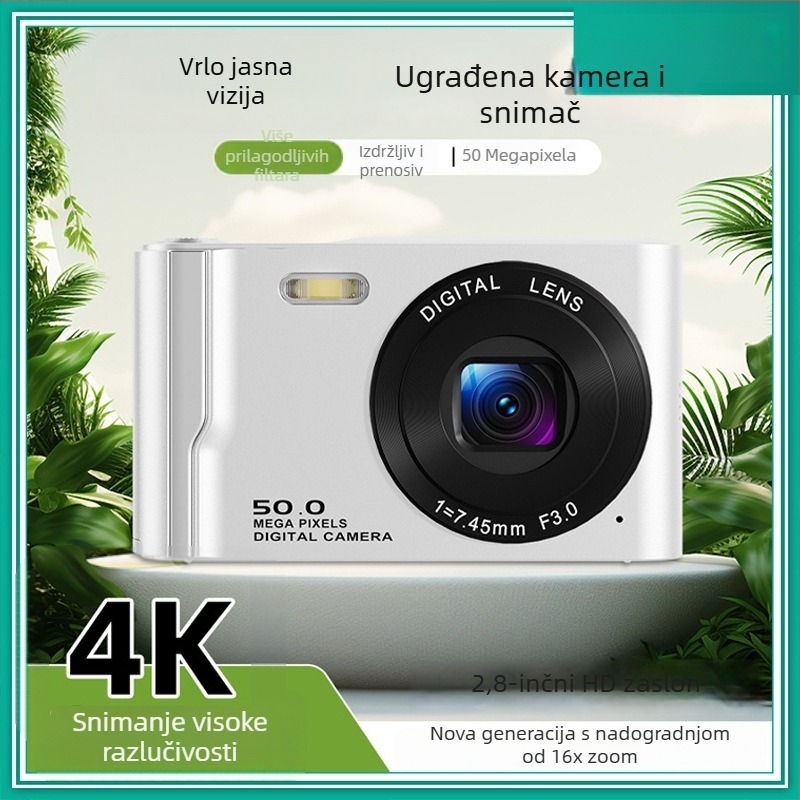M13 digitalni fotoaparat s 16x optičkim zumom, 2,8-inčni LCD, 4K podrška, CCD senzor, MicroSD kartica
