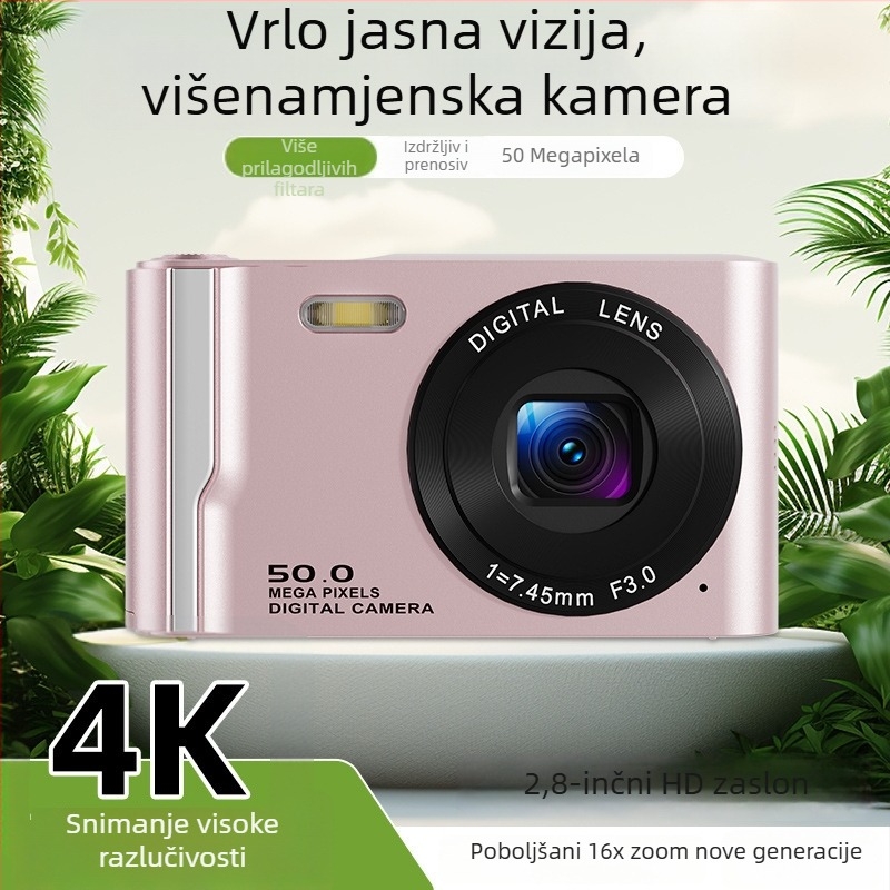 M13 digitalni fotoaparat s 16x optičkim zumom, 2,8-inčni LCD, 4K podrška, CCD senzor, MicroSD kartica