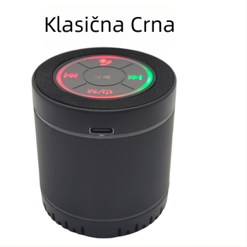 Bluetooth bežični vanjski mini subwoofer s promjenjivim svjetlima, 3 W @ 4 Ω, IPX2, ugrađena baterija 4000–6000 mAh