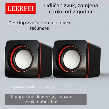 Stolni aktivni računarski zvučnik s ugrađenom baterijom, USB napajanje, aluminijsko kućište, 40 Hz-20 kHz, SNR >=100 dB