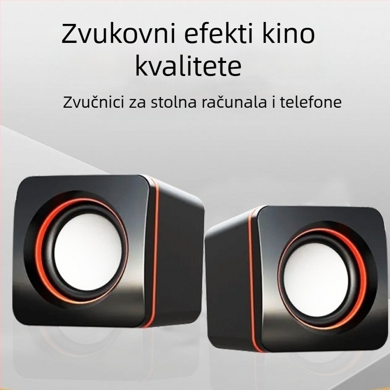 Stolni aktivni računarski zvučnik s ugrađenom baterijom, USB napajanje, aluminijsko kućište, 40 Hz-20 kHz, SNR >=100 dB