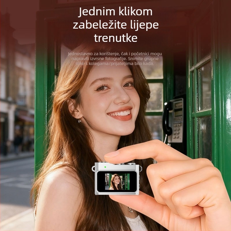 Dječja mini digitalna kamera: 0,96-inčni LCD, senzor ≤1 MP, TF kartica pohrana, ABS kućište, trajanje baterije 1–3 sata, snimanje videa, fotografiranje, filtri, ugrađeni zvučnik, kompaktna i prijenosna