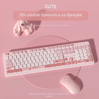 Tipkovnica s temom Berry Has Troubles – crt dizajn za dom i ured; bežični spoj, univerzalna kompatibilnost, bez pozadinskog osvjetljenja, nije vodootporna, bez naslona za dlan
