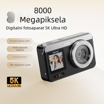 Kompaktna kamera s CCD senzorom 2/3-inčni, 18x optični zum, maksimalna rezolucija 4608×3056, 2,8-inčni LCD, periskopni objektiv