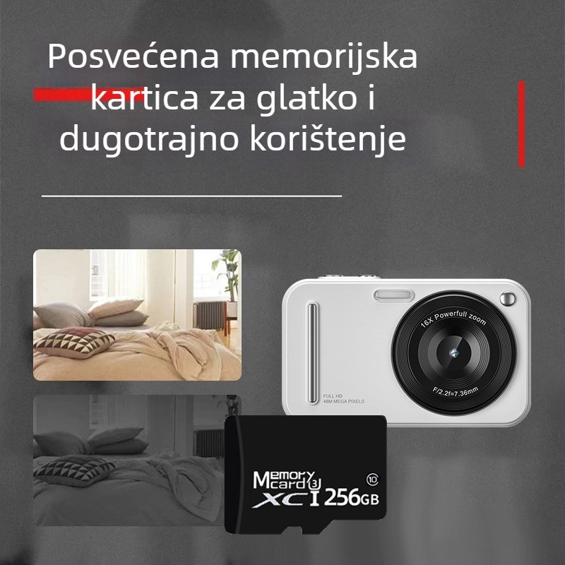 Kompaktna kamera s CCD senzorom 2/3-inčni, 18x optični zum, maksimalna rezolucija 4608×3056, 2,8-inčni LCD, periskopni objektiv