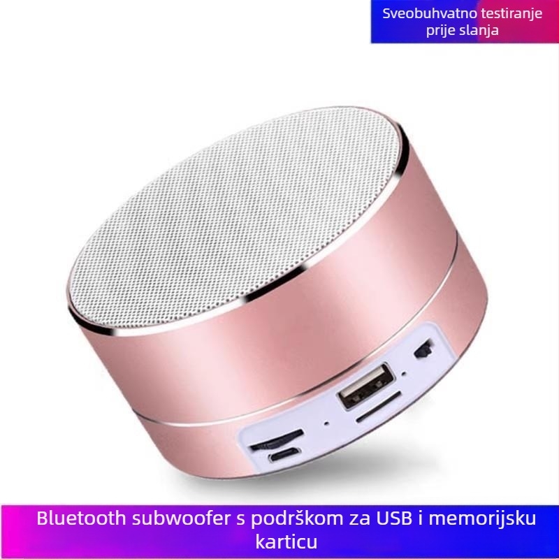 Bluetooth zvučnik s USB reprodukcijom, IPX7 vodootporan, 3,5 mm ulaz, frekvencijski raspon 100 Hz–20 kHz, SNR ≥70 dB.