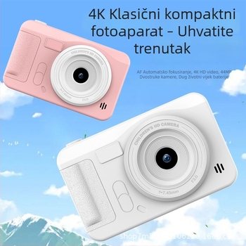 Digitalni fotoaparat za učenike i djecu, s dvostrukom kamerom, HD, prijenosni CCD kompaktni fotoaparat