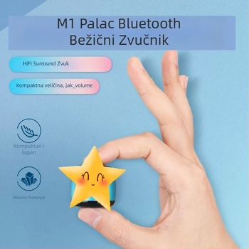 M1 Thumb Bežični Bluetooth zvučnik - mini prijenosni bas, Bluetooth 5.0, 20Hz-20kHz, 2W, ugrađena baterija 100-300mAh, domet 6-10 m