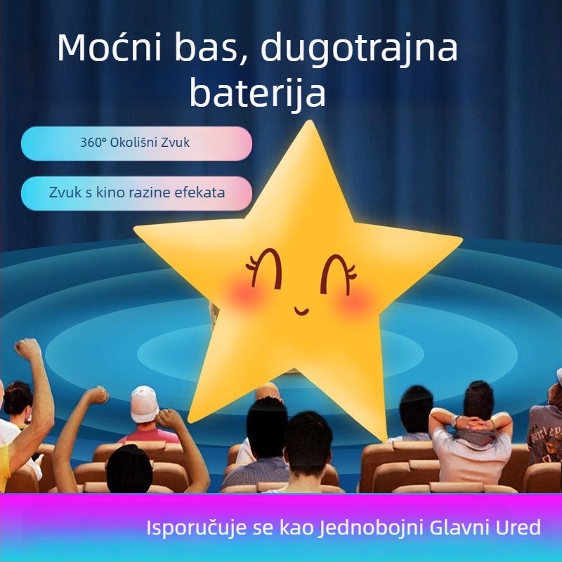 M1 Thumb Bežični Bluetooth zvučnik - mini prijenosni bas, Bluetooth 5.0, 20Hz-20kHz, 2W, ugrađena baterija 100-300mAh, domet 6-10 m