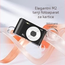 Selfie CCD digitalni fotoaparat M01 — prijenosni putni fotoaparat s 8x optičkim zoomom, CCD senzor 1/1.7, elektronička stabilizacija slike, pohrana na TF karticu