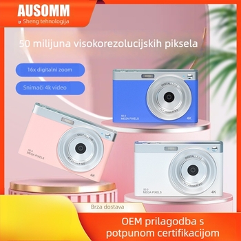4K digitalna kamera s CMOS senzorom 24MP, 16x optički zum, periskopski objektiv
