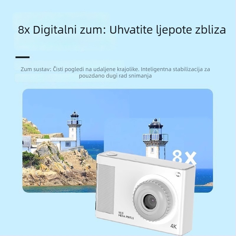 Digitalna kamera Y2 s CMOS senzorom 1/2'', 24MP+, 8x optički zum, maksimalna rezolucija 3264x2448, optička stabilizacija slike
