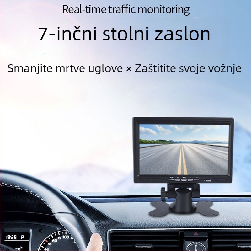 Kamera za vožnju unatrag s visokom svjetlosnom lampom kočnice za Nissan, Opel i Renault, 170° kut gledanja, 12V, AV video, model JH-2023112507