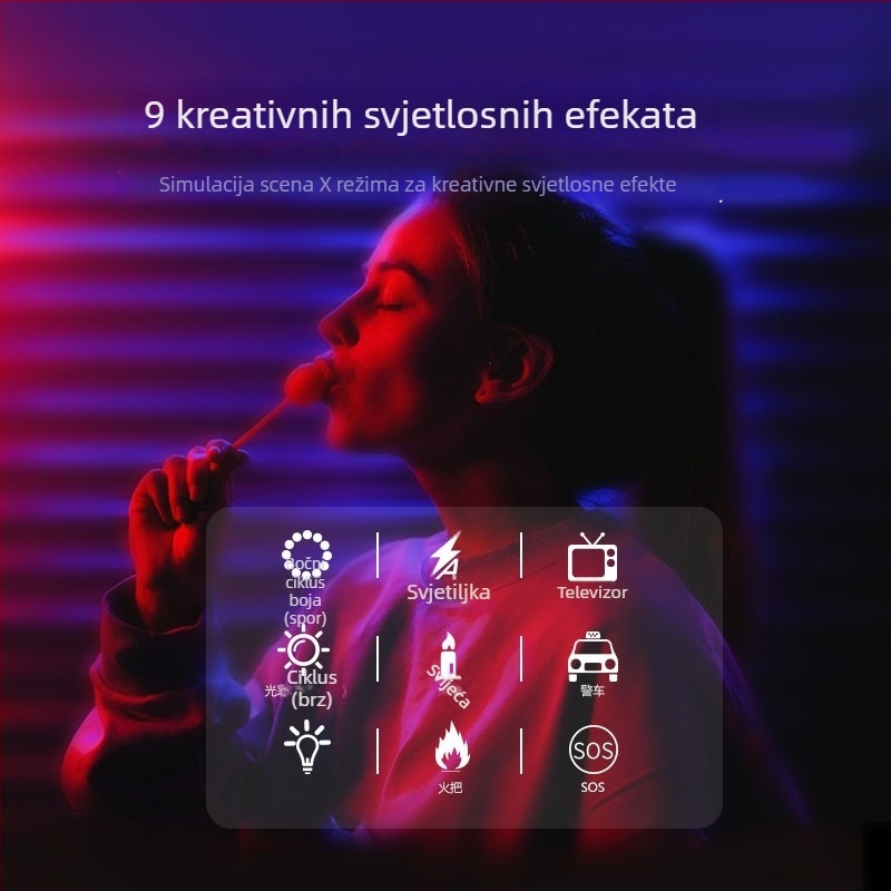 W70 LED rasvjeta za popunjavanje – Prijenosna ručna za fotografiju i video na mobitelu, Višestruko podešavanje, Snaga ispod 10W