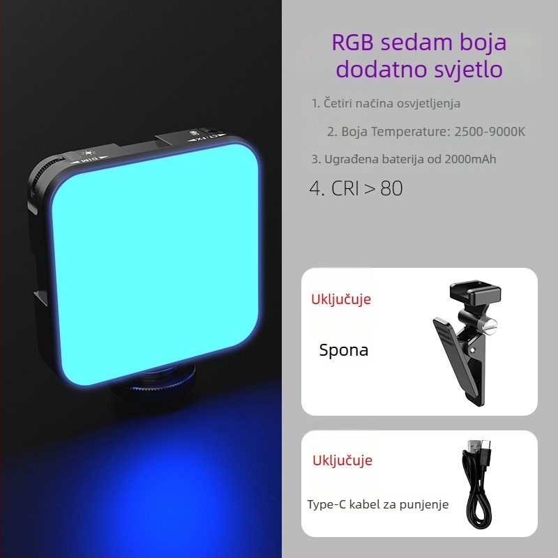 Mini svjetlo za osvjetljenje FL02 – WONEW, 60W, 3V, Ugrađena baterija, Ručna upotreba