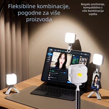 Mini rasvjeta za dopunu za ručno prijenos uživo, RGB LED za fotografiju i video, tri boje temperature, 5W pri 5V