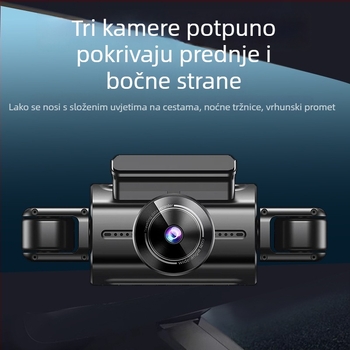 4K auto DVR s Wi-Fi povezivanjem na telefon, Starlight noćni vid, dvostruko snimanje, četverokanalno snimanje
