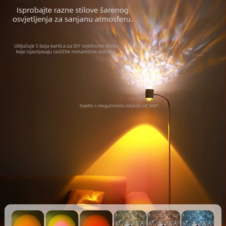 Water Ripple LED dopunsko svjetlo za live streaming, 10-50W, 220V, uspravno postavljanje, 3 postavke temperature, model Water Ripple