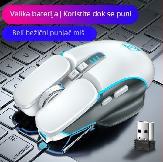M203 Bežična miša, USB, 1600dpi, 2 tipke, 2,4 GHz