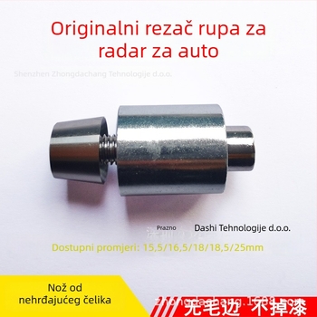 Nerđajući čelik Hole Opener za Reversing Radar – Drill Bit, Burr-Free, 12V, Model 15-32, Probe 8, Alarm: Buzzer