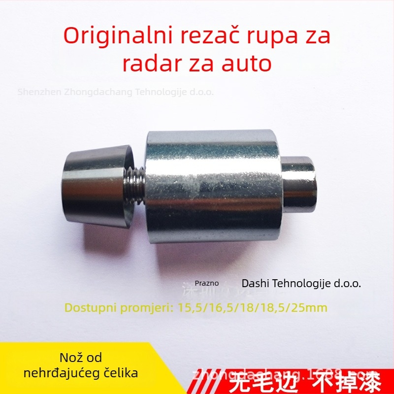 Nerđajući čelik Hole Opener za Reversing Radar – Drill Bit, Burr-Free, 12V, Model 15-32, Probe 8, Alarm: Buzzer
