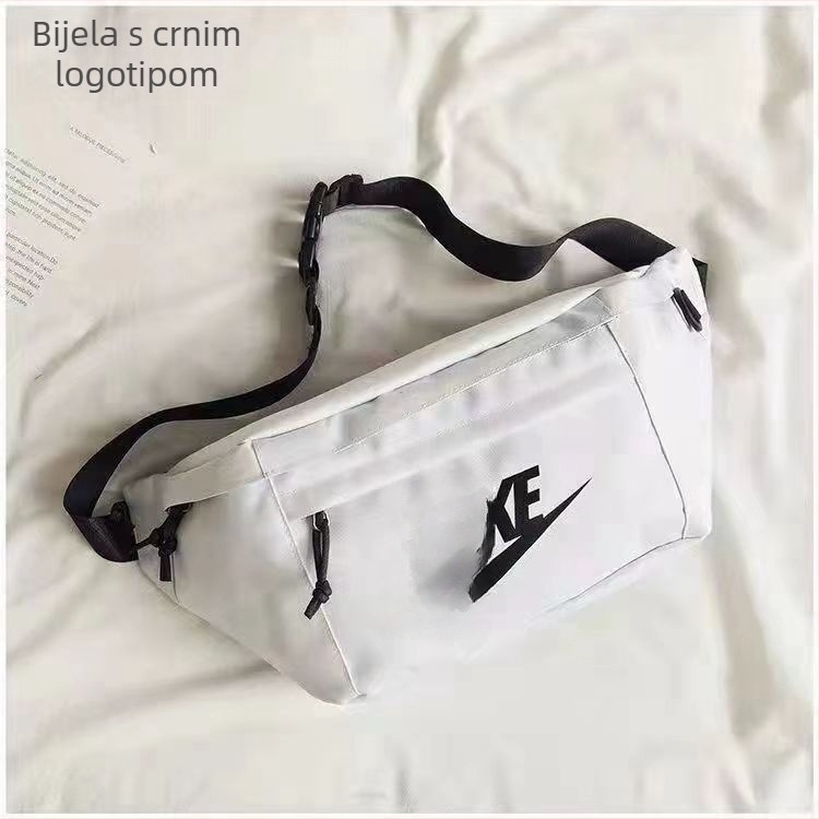 Unisex platnena crossbody torba – veliki kapacitet, zatvarač, najlonska podstava, proljeće 2024