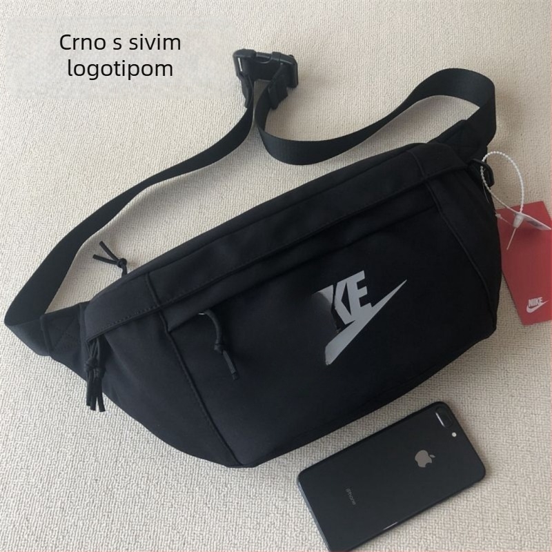 Unisex platnena crossbody torba – veliki kapacitet, zatvarač, najlonska podstava, proljeće 2024