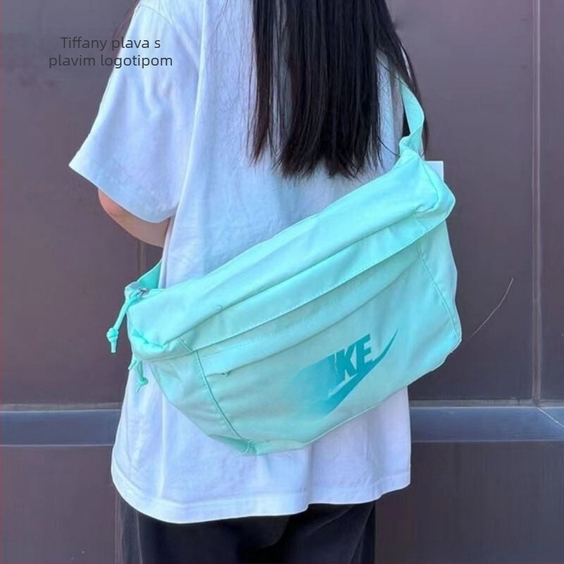 Unisex platnena crossbody torba – veliki kapacitet, zatvarač, najlonska podstava, proljeće 2024