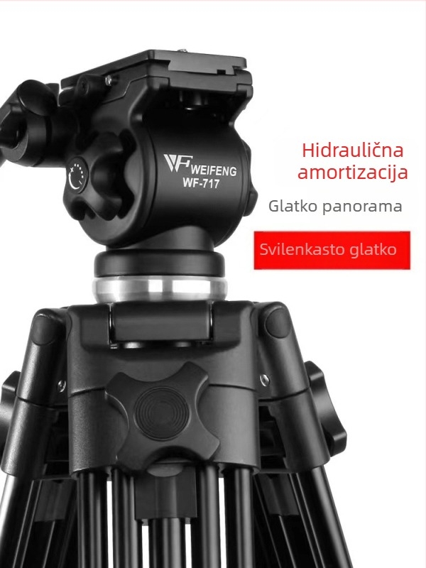 Weifeng WF-3520/3540/3560 DSLR Prijenosni stativ s glavom 3D PTZ, aluminijska legura, nosivost 3 kg, težina 0,92 kg, uključuje ploču za brzo oslobađanje