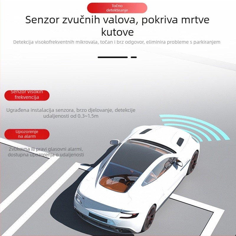 Zadnji radar s 4 sonde, 24V, glasovno upozorenje – Chi Weng