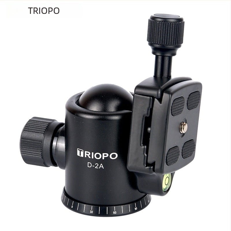 Jiebao D-2AQ2 DSLR kuglasta glava za stativ – 360° rotacija, 3/8-inčni navoj, tijelo od aluminijske legure, kompatibilno s DSLR kamerama, 350 g