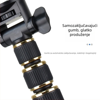 Podni stativ od aluminijske legure s 3D PTZ za mobitele i tablete, nosivost 2–5 kg