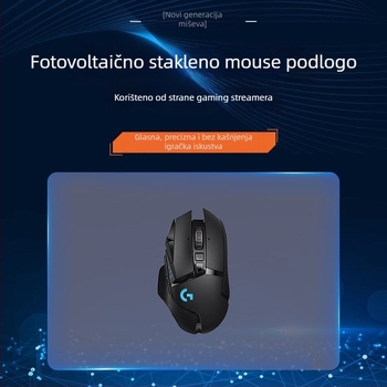 Velika gumena podloga za miš za igre, jednofarbna, bez logotipa