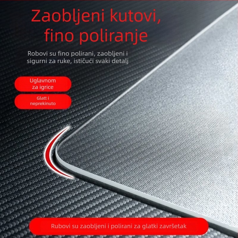 Velika gumena podloga za miš za igre, jednofarbna, bez logotipa