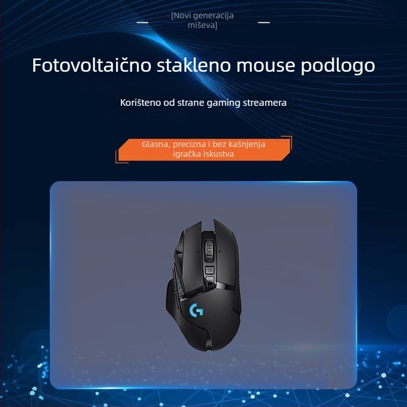 Velika gumena podloga za miš za igre, jednofarbna, bez logotipa