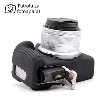 Silikonska futrola za Canon EOS R50 fotoaparat; otporna zaštita; stil clutch; mat završni sloj