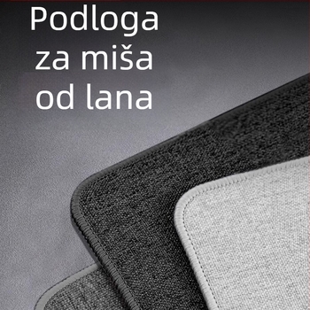 Lanena podloga za stol, anti-slip podloga za miš, oversize veličine za ured, gaming i kućnu upotrebu