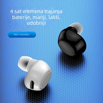 X6 Bluetooth slušalice – ultra kompaktne jednosmjerno in-ear, Bluetooth 5.0, doseg 15 m, IPX4, NFC, glasovno upravljanje
