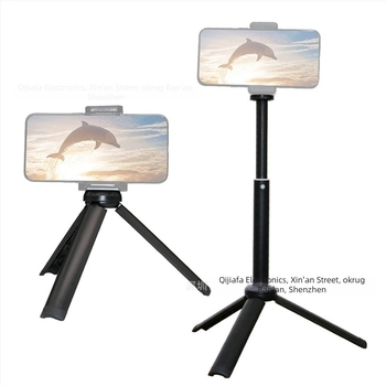 Stolni mini foto-stativ — Prijenosni selfie stativ za telefon, Metalna konstrukcija, Nosivost 1 kg, Promjer cijevi 1 cm, Dizajn s 1 segmentom