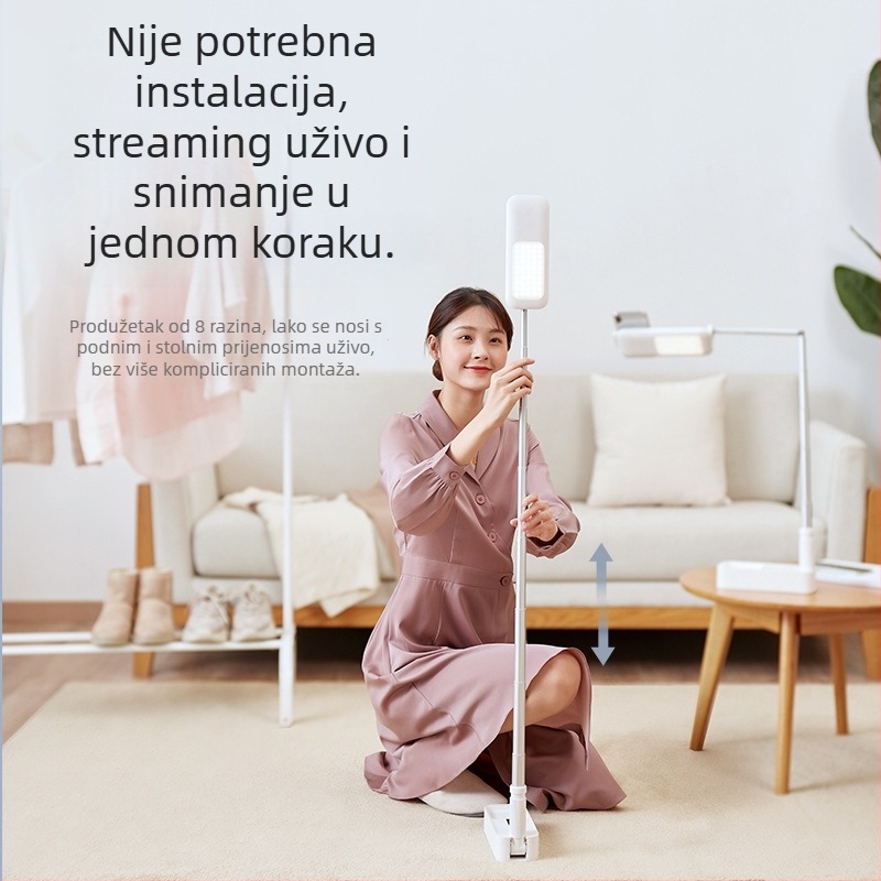 Nova poboljšana dvokamerna nadstavka za snimanje iznad glave s integriranim svjetlom, spremištem, bez montaže, višefunkcionalna