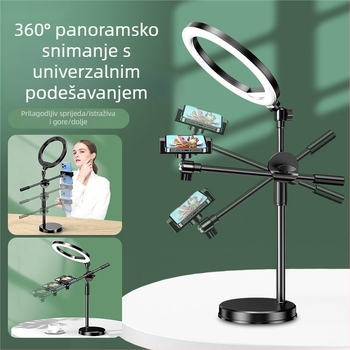 Stalak za nadgledanje snimanje iznad telefona, 360° rotacija, metalno-ABS konstrukcija, podrška prilagodbi